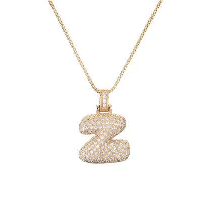 Zoya Bubble Initial Necklace