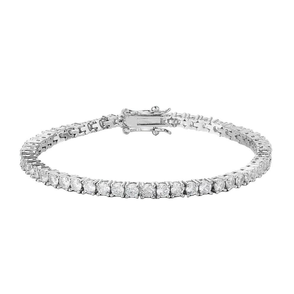 Pure 925 Silver Tennis Bracelet