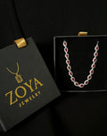 Ruby Red Teardrop Bracelet