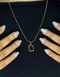 Golden Frame Necklace
