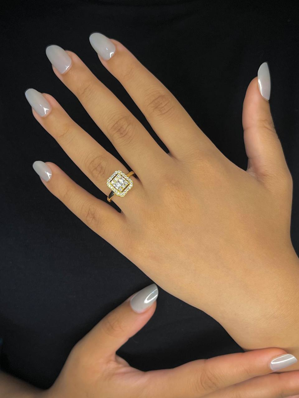 Gold Plated Zircon Ring