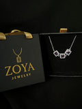 Amethyst Square Halo (Purple Stones)