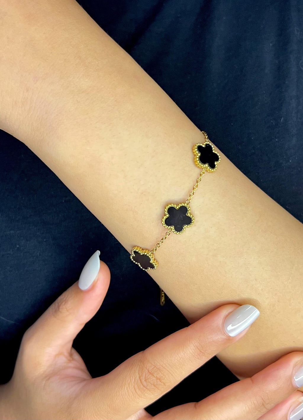 Five Leaf Clover Charm Bracelet