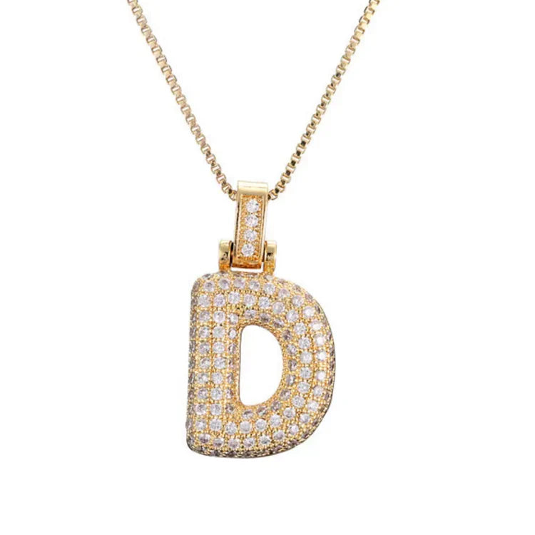 Zoya Bubble Initial Necklace