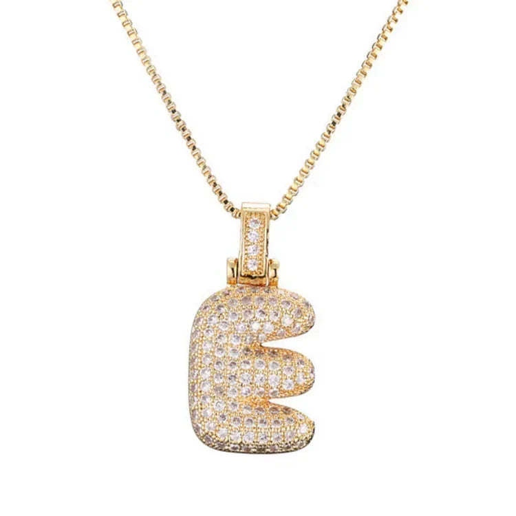 Zoya Bubble Initial Necklace