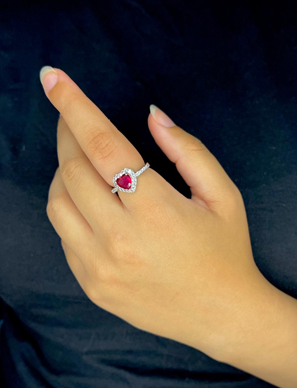 Red Heart Glow Ring