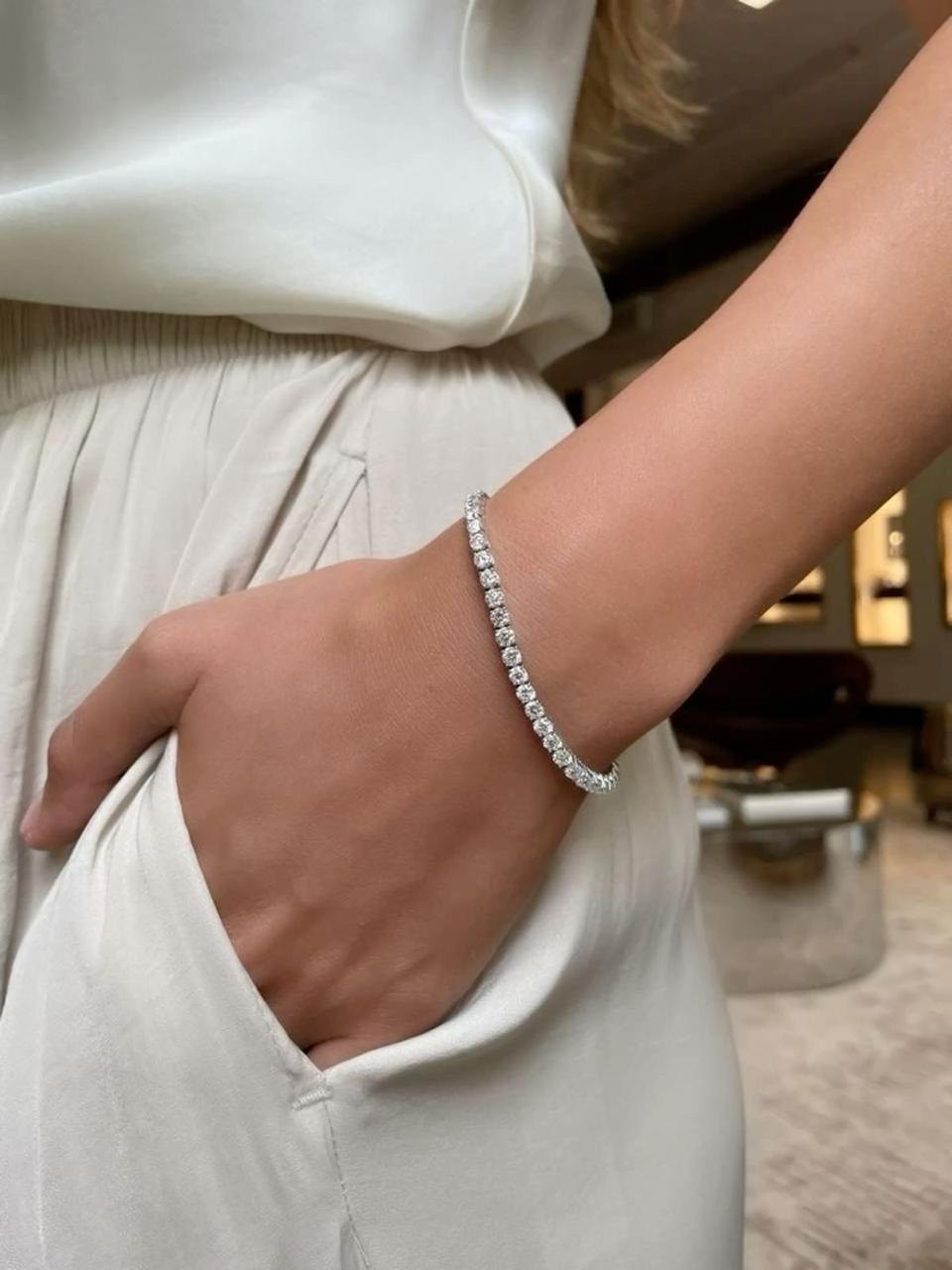 Zoya Silver Tennis Bracelet