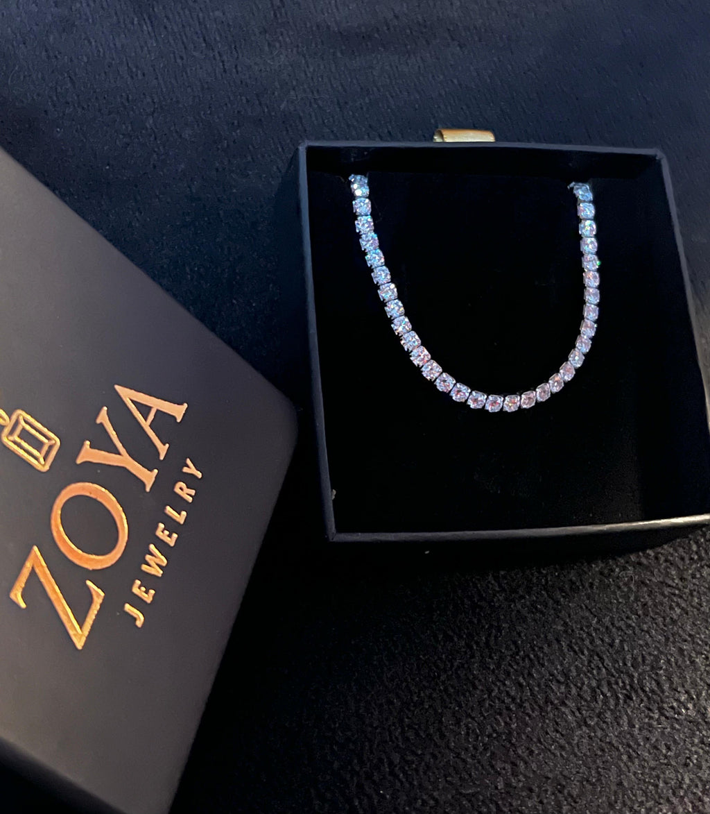 Pure 925 Silver Tennis Bracelet