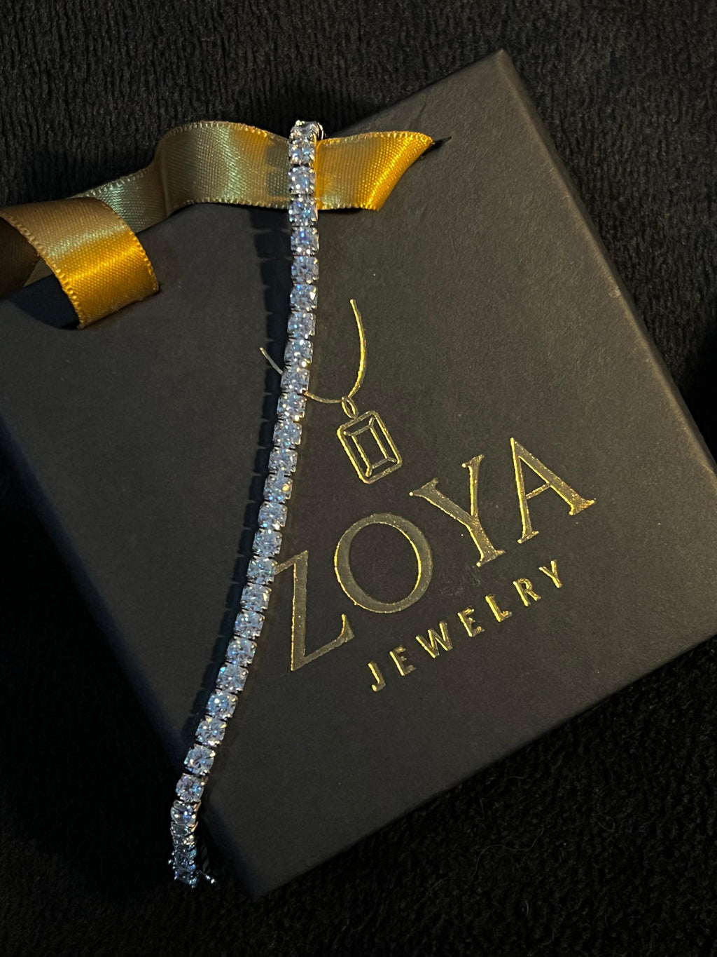 Pure 925 Silver Tennis Bracelet