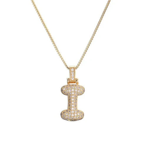 Zoya Bubble Initial Necklace
