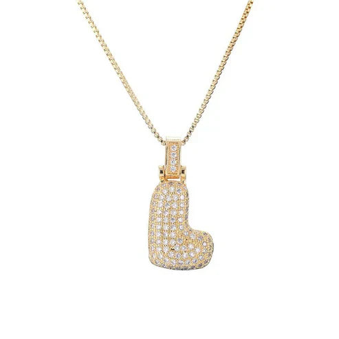 Zoya Bubble Initial Necklace