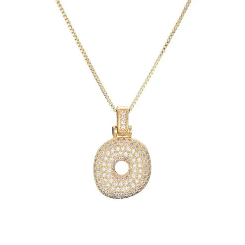 Zoya Bubble Initial Necklace