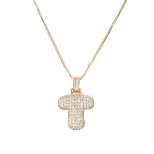 Zoya Bubble Initial Necklace