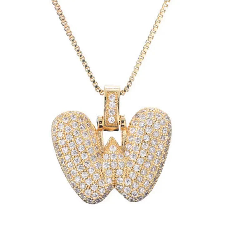 Zoya Bubble Initial Necklace