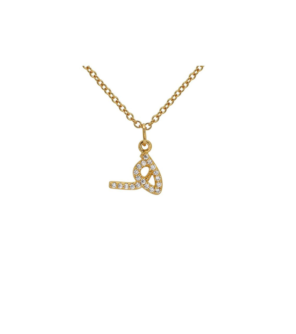 Arabic Letter Necklace with stones