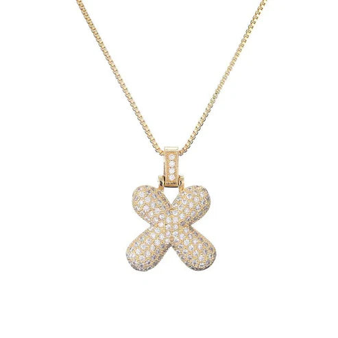 Zoya Bubble Initial Necklace