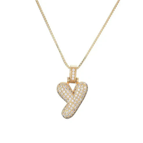 Zoya Bubble Initial Necklace