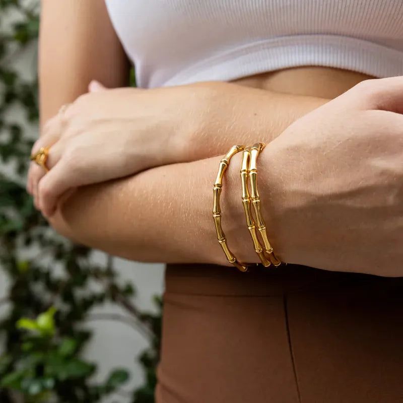 Golden Bamboo Bracelet