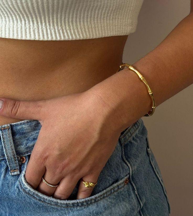 Golden Bamboo Bracelet